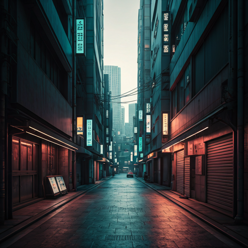 Cyberpunk Neo-Tokyo street
